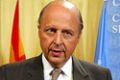 R: United States Ambassador to the UN John Negroponte speaks at the United Nations in New York
