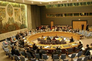 AFP - A general view shows the meeting of the UN Security Council 15 November 2004 at the United Nations in New York city. The UN Security Council voted unanimously