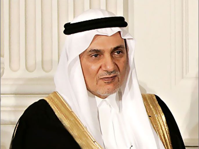 Saudi ambassador to the US Prince Turki al-Faisal
