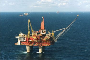 منصات النفط والغاز لشركة ستات أويل في البحر النرويجي