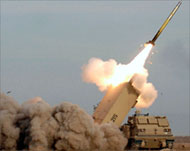 صاروخ حديث ينطلق من بطارية أميركية (رويترز-أرشيف)