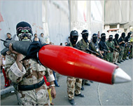 صواريخ الأقصى تشبه صواريخ القسام (الفرنسية-أرشيف) 