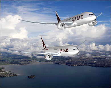 اتفاق الخطوط القطرية وشركة بوينغ جاء في معرض دبي للطيران (الأوروبية-أرشيف)