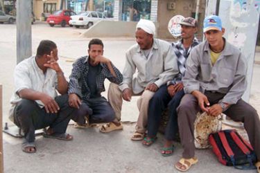 العمالة المصرية في شوارع بنغازي