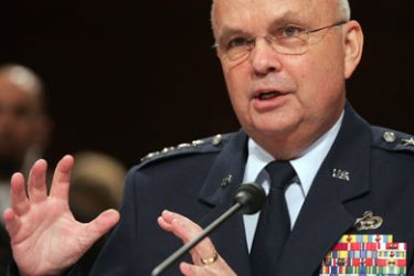 Central Intelligence Agency (CIA) Director Michael Hayden testifies before the Senate Select Intelligence Hearing on Capitol Hill in Washington, DC,