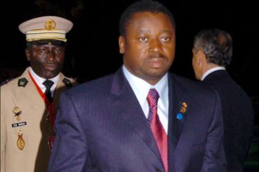 epa : President of Togo, Faure Essozimna Gnassingbé arrives at Villa Madama for gala night dinner after the fist day of FAO summit in Rome, late 03 June 2008. The three-day