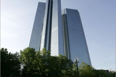 AFP / FILES - View of the headquarters of Germany's largest bank the Deutsche Bank in Frankfurt's business district taken 28 June 2005. Deutsche Bank has confirmed on September 11