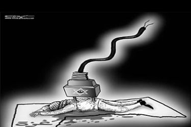 كاريكاتير حصار غزة - الوطن القطرية