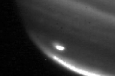 This NASA handout image obtained July 21, 2009 shows Jupiter with an impact scar. Astronomers say that Jupiter could have been struck by an object, possibly a comet.