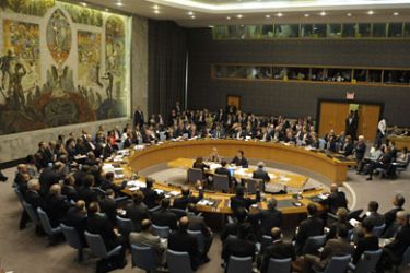 UN Security Council members vote on September 24, 2009, at the United Nations headquarters in New York to unanimously adopt a resolution aimed at stemming the spread of nuclear weapons. US President Barack Obama chaired the meeting. AFP