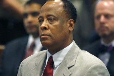 Conrad Murray, the late Michael Jackson's personal physician, sits in court during his arraignment at the Los Angeles Superior Court Airport Branch Courthouse