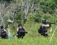 الأمن الإندونيسي يشن هجمات على المسلحين منذ الشهر الماضي (الفرنسية-أرشيف)