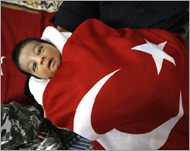 الطفل الفلسطيني الذي أسماه والداه رجب أردوغان (الفرنسية)