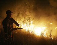 موجة الحر في روسيا التي تسببت باندلاع الحرائق  هي السوأى منذ 130 عاما(الفرنسية)