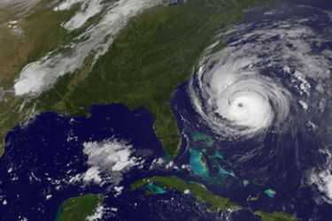 This September 02, 2010 image obtained from the National Oceanic and Atmospheric Administration (NOAA) show Hurricane Earl. Hurricane Earl quickly closed in on a large part of the US east coast on Thursday, as tens of thousands of people fled North Carolina's barrier islands to avoid dangerous winds and surf.