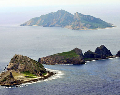 جزء من جزر سينكاكو (باليابانية) أو دياويو (بالصينية) المتنازع عليها بين البلدين  (رويترز-أرشيف) 