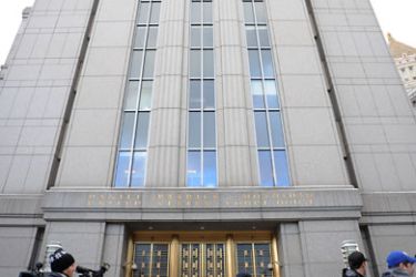 Manhattan Federal Court just before the pre-trial hearing for Russian Viktor Bout opens January 21, 2011 in New York