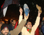 معارضو مبارك بميدان التحرير (الجزيرة نت)