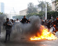 من احتجاجات الثورة التونسية (الفرنسية-أرشيف)