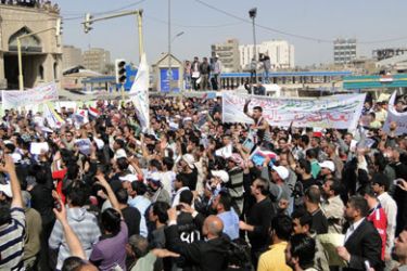 جانب من تظاهرة ساحة التحرير