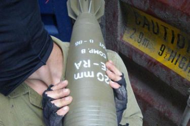 A handout picture released by the Israeli army on March 15, 2011 shows what the army says are weapons found in a Liberian-flagged vessel carrying arms that the Jewish state said was being smuggled from Iran to militants in the Gaza Strip. Israeli forces intercepted the cargo-ship as it sailed about 200 nautical miles west of Israel's territorial waters, and warships then began escorting it to the southern port of Ashdod, said military spokeswoman Lieutenant-Colonel Avital Leibovich.
