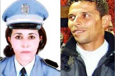 كومبو لمحمد البوعزيزي والشرطية التي صفعته فادية حمدي، - الصور من الانترنت بعد موافقة مساعد مدير الاخبار
