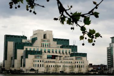 The MI6 headquarters are seen on the River Thames on April 27, 2006 in London, England.