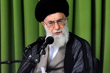A handout picture released by the official website of the Iranian supreme leader Ayatollah Ali Khamenei shows him delivering a speech during a meeting with Iranian MPs in Tehran on May 29, 2011 as he called for an end to a crisis within the ruling conservative
