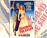 ملصق فيلم البحار سندباد (1947) (الجزيرة نت)