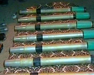 صواريخ محملة بمادة سي4 الشديدة الانفجار مهربة من إيران للعراق (الجزيرة) 