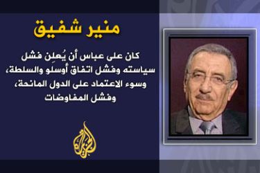 منير شفيق------------عنوان المقال: خطاب محمود عباس في "المجلس المركزي"