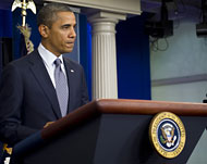 أوباما لم يستبعد خيار اللجوء إلى عمل عسكري ضد إيران (الفرنسية-أرشيف)