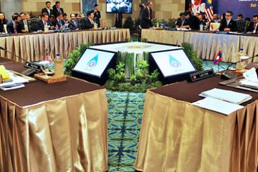 General view of the Association of South East Asian Nations (ASEAN) Foreign Ministers Meeting in Nusa Dua, Bali, Indonesia, 15 November 2011.
