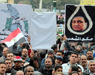 متظاهرون مصريون يطالبون بإعدام مبارك(الأوروبية-أرشيف)