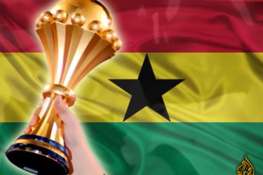 علم غانا + كأس أفريقيا