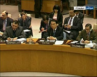 كلمة الجعفري جاءت في ختام جلسة للتصويت على مشروع قرار أوربي عربي بشأن سوريا(الجزيرة)
