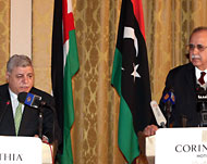 الخصاونة مع رئيس الوزراء الليبي عبد الرحيم الكيب (الفرنسية) 