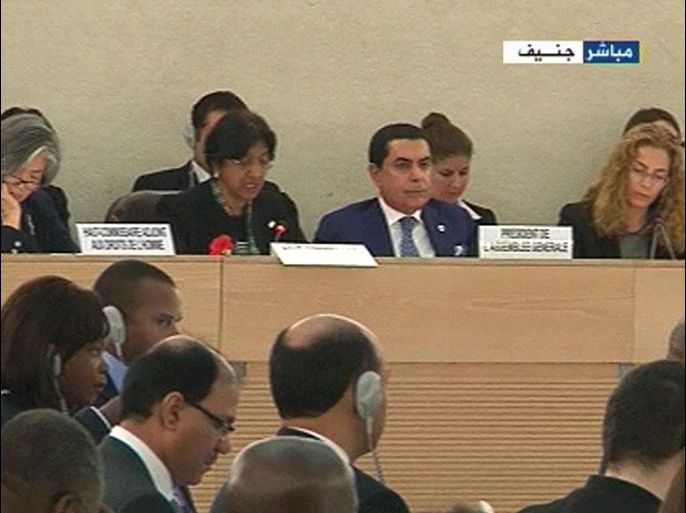 جلسة خاصة لمجلس حقوق الانسان التابع للامم المتحدة بناء على طلب قطر لبحث الأوضاع في سوريا