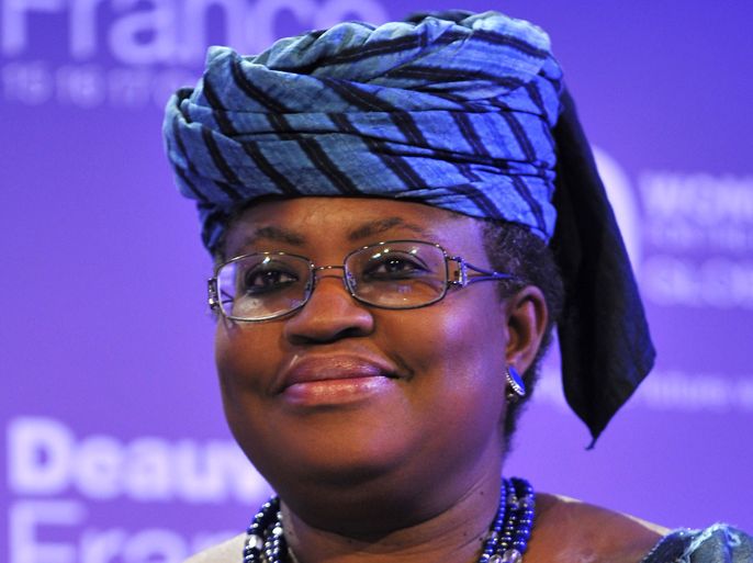A file picture taken on October 15, 2009 shows former World Bank managing director Ngozi Okonjo-Iweala from Nigeria attending a session during the 5th edition of the Women's Forum at the Deauville International Center. Nigeria's Finance Minister will run for the World Bank top job, her South African counterpart announced on March 23, 2012, the deadline for nominations to succeed Robert Zoellic.