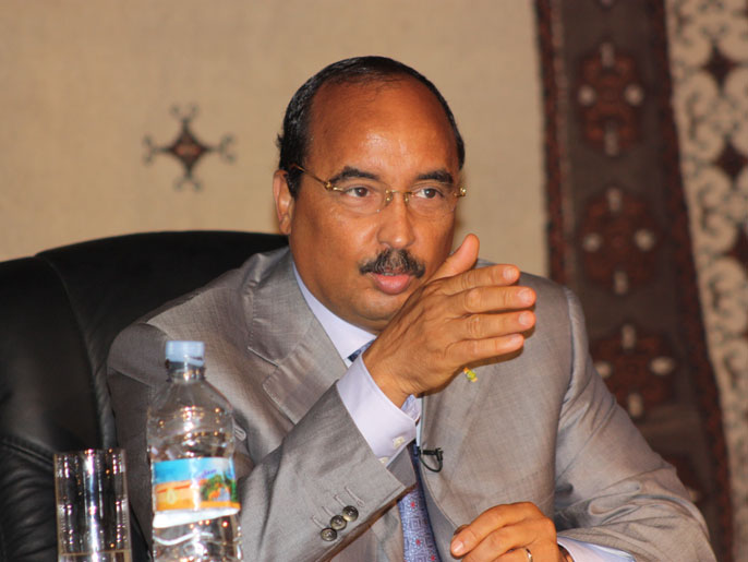 ‪‬ الرئيس الموريتاني وجه أصابع الاتهام للمعارضة(الجزيرة)