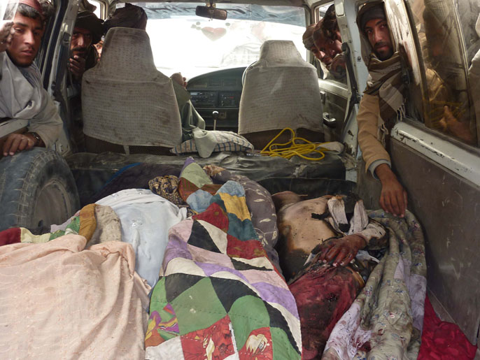 بعض ضحايا المجزرة التي ارتكبها الجندي الأميركي في قندهار (الفرنسية)