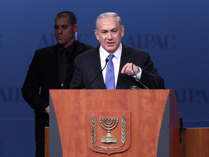 نتنياهو: إسرائيل سترد بقوة على المسلحين الذين يطلقون الصواريخ على البلدات الإسرائيلية (الفرنسية)