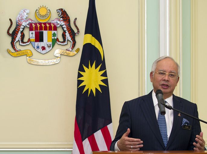 Malaysia's Prime Minister Najib Razak . AFP PHOTO / Saeed KHAN
