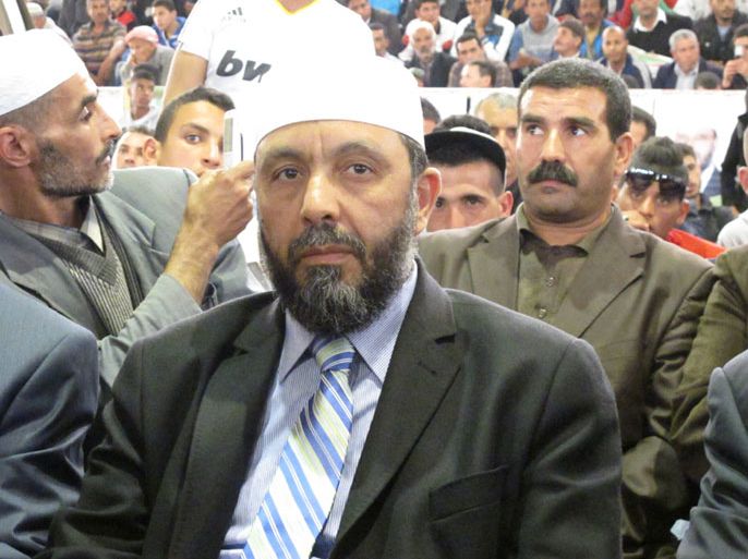 الشيخ عبد الله جاب الله رئيس جبهة العدالة والتنمية وسط أنصاره في أحد مهرجانات حملته الانتخابية (3)