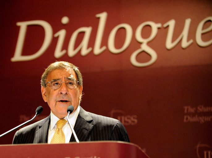 US Secretary of Defense Leon Panetta speaks during the International Institute for Strategic Studies (IISS) 11th Asia Security Summit in Singapore on June 2, 2012. The United States will shift the majority of its naval fleet to the Pacific by 2020 as part of a new strategic focus on Asia, Pentagon chief Leon Panetta told a summit in Singapore on June 2. AFP