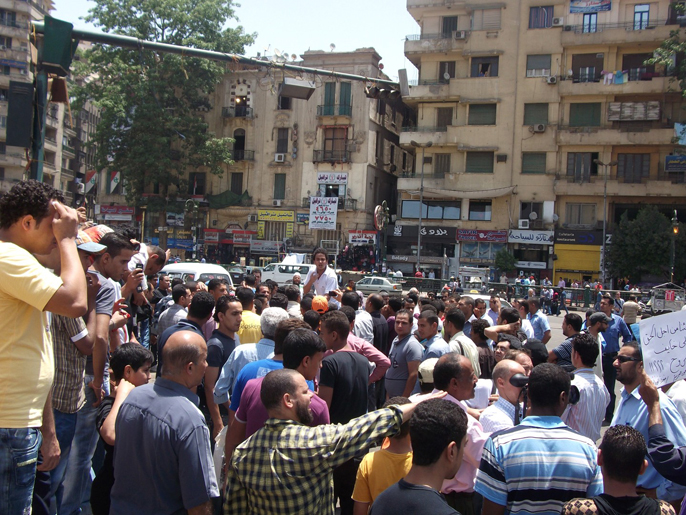‪ميدان التحرير شهد مظاهرات اعتراضا‬ (الجزيرة)