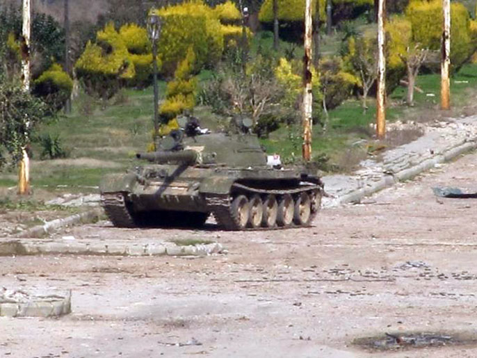 دبابات جيش النظام تواصل اقتحام مدن وبلدات سورية (الأوروبية)