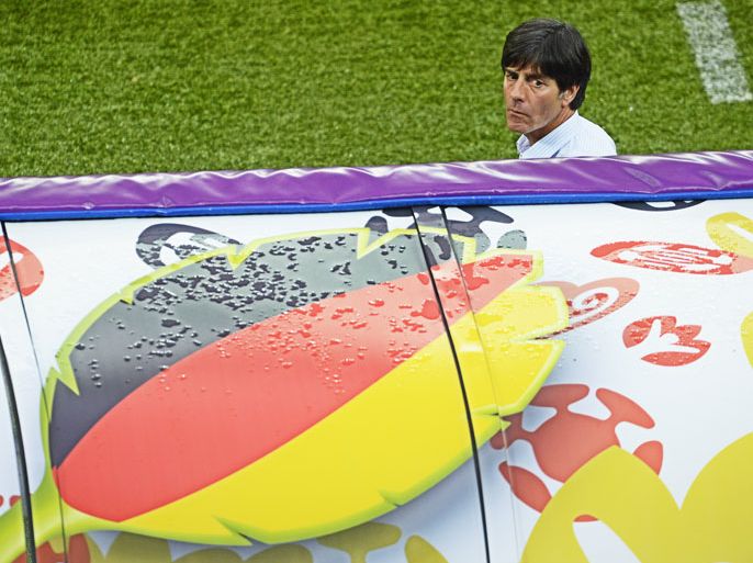 epa03277869 Head coach of Germany Joachim Loew pictured before the quarter final match of the UEFA EURO 2012 between Germany and Greece in Gdansk, Poland, 22 June 2012.