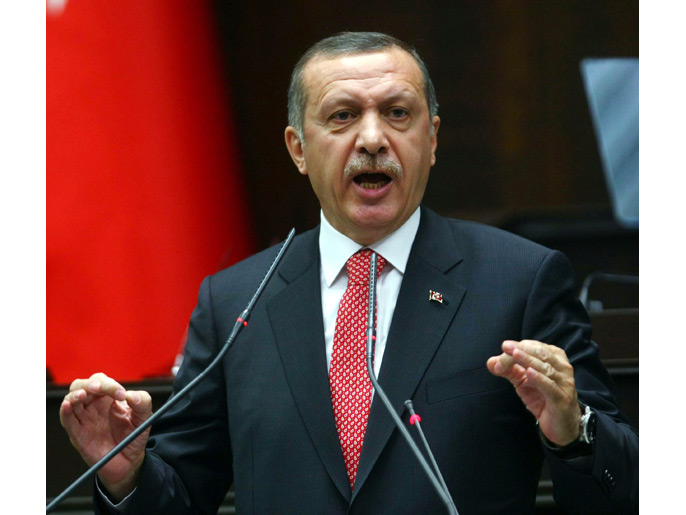 ‪أردوغان قال إنه يجب ألا يظل العالم‬ متفرجا على ما يجري في سوريا (الفرنسية)