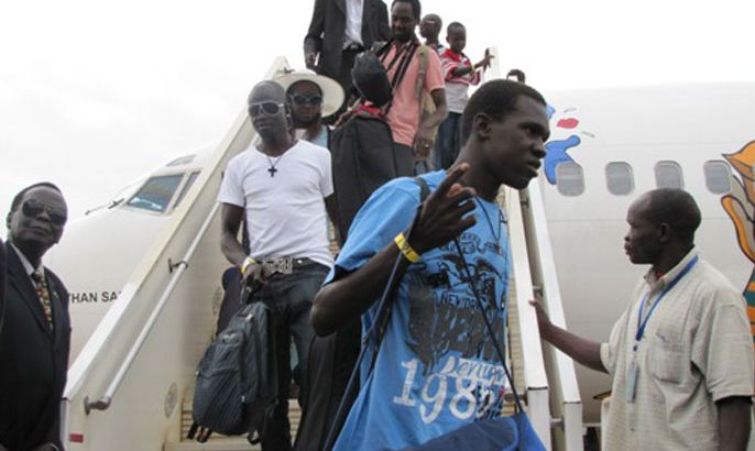 اللاجئين الذين رحلتهم إسرائيل إلى بلادهم، جنوب السودان